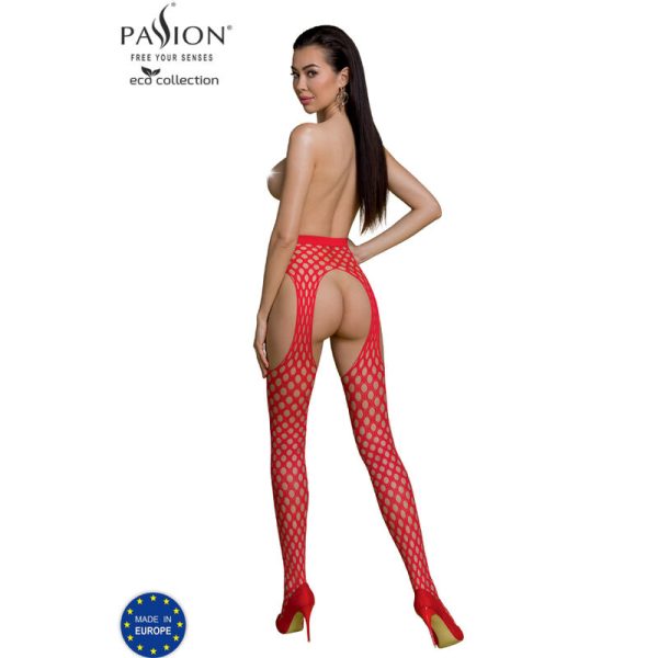 PASSION - ECO COLLECTION BODYSTOCKING ECO S003 RED 2